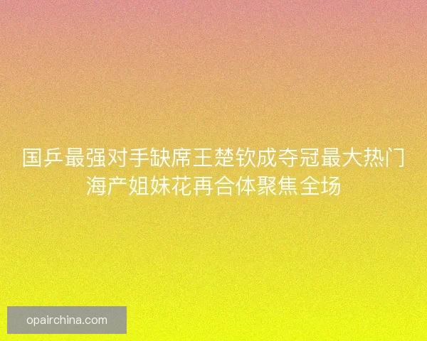 国乒最强对手缺席王楚钦成夺冠最大热门海产姐妹花再合体聚焦全场